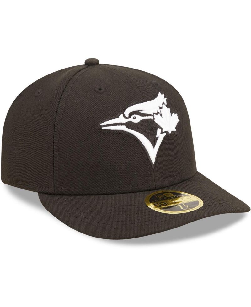 Men's Toronto Blue Jays Black, White Low Profile 59FIFTY Fitted Hat