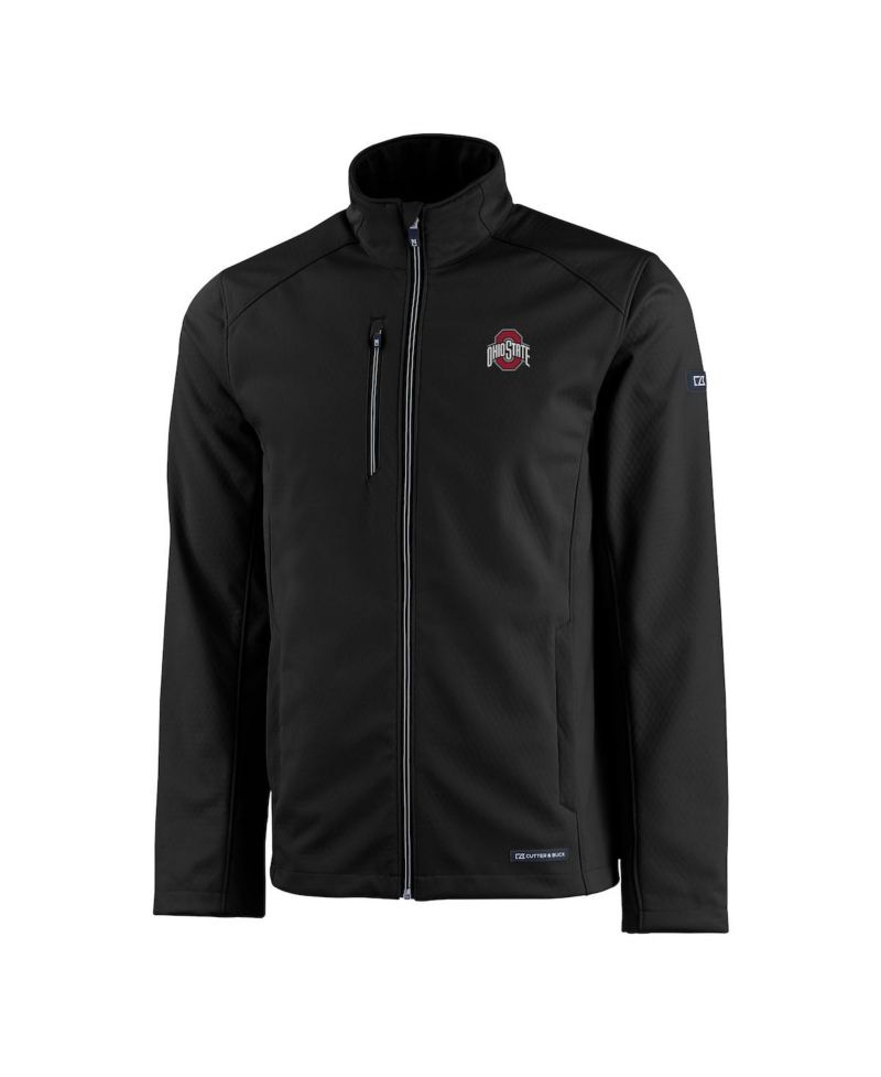 Men's Black Ohio State Buckeyes Evoke Eco Softshell Full-Zip Jacket