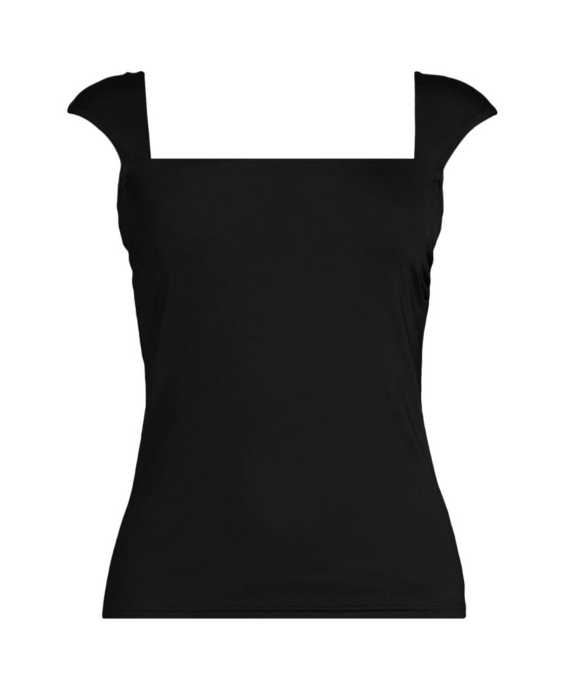 Women's DDD-Cup Square Neck Underwire Tankini Top