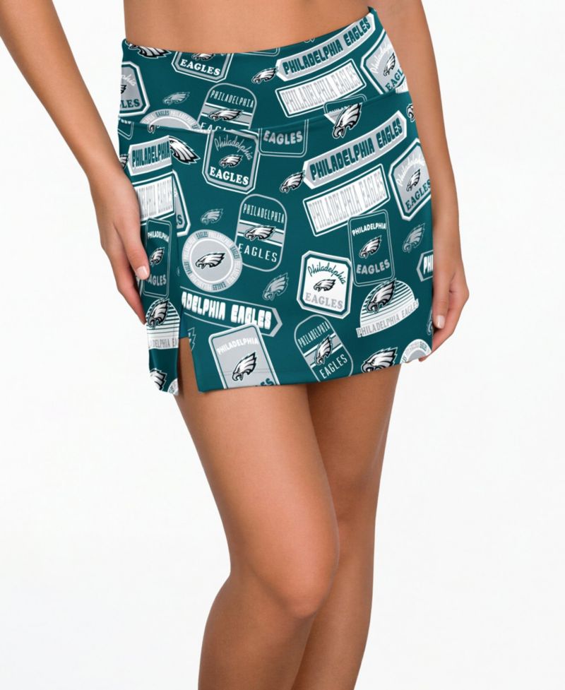 Women's Midnight Green Philadelphia Eagles Grady Allover Print Sleep Skort
