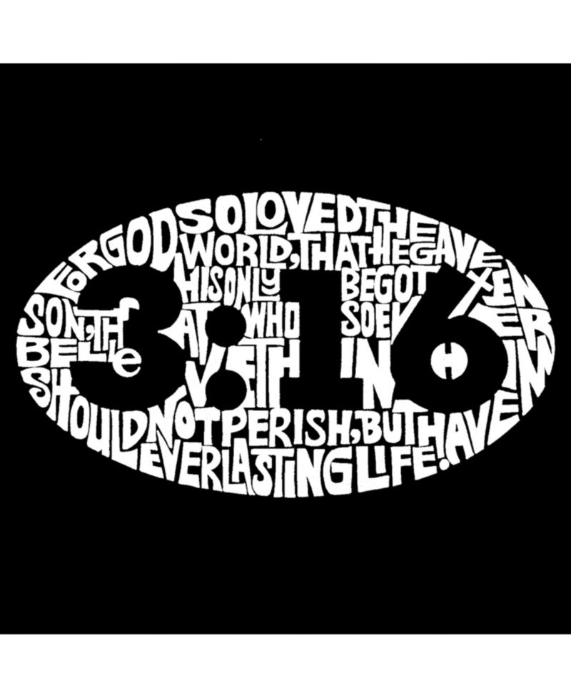 Men's Word Art Long Sleeve T-Shirt- John 3:16