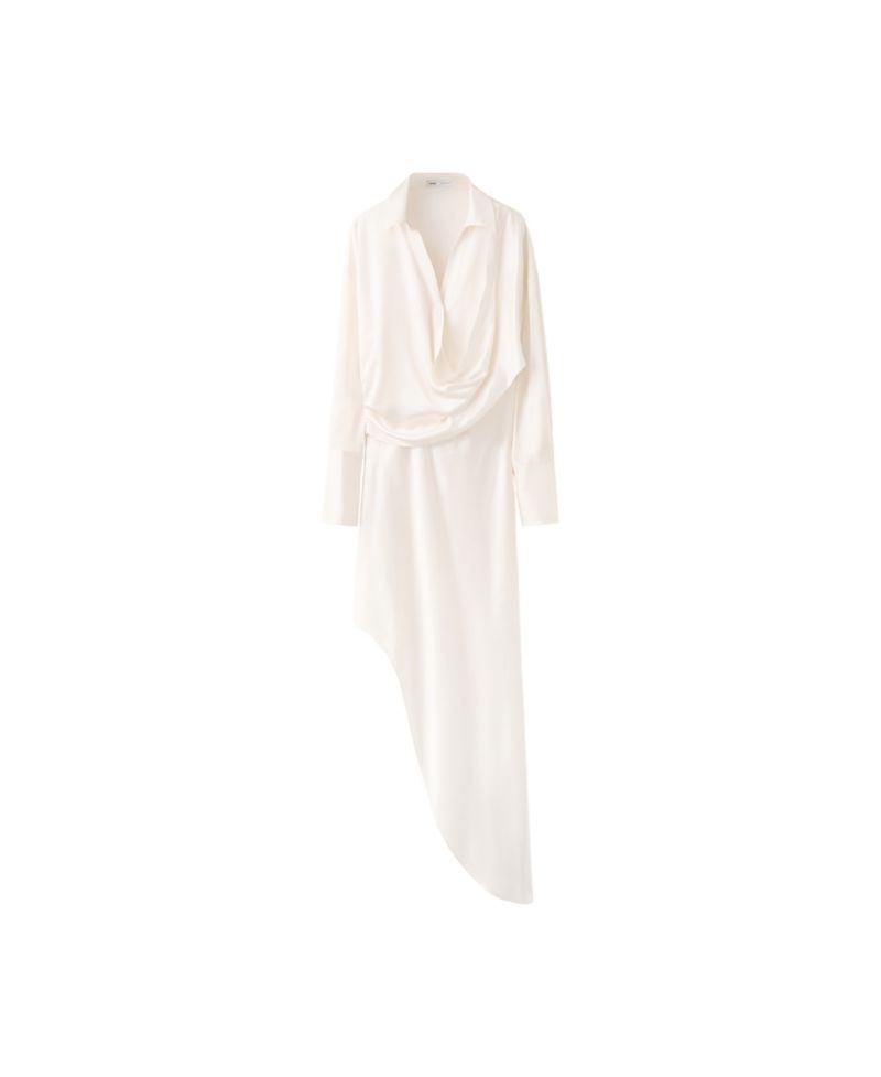 Women's Long-Sleeve Asymmetrical Dress