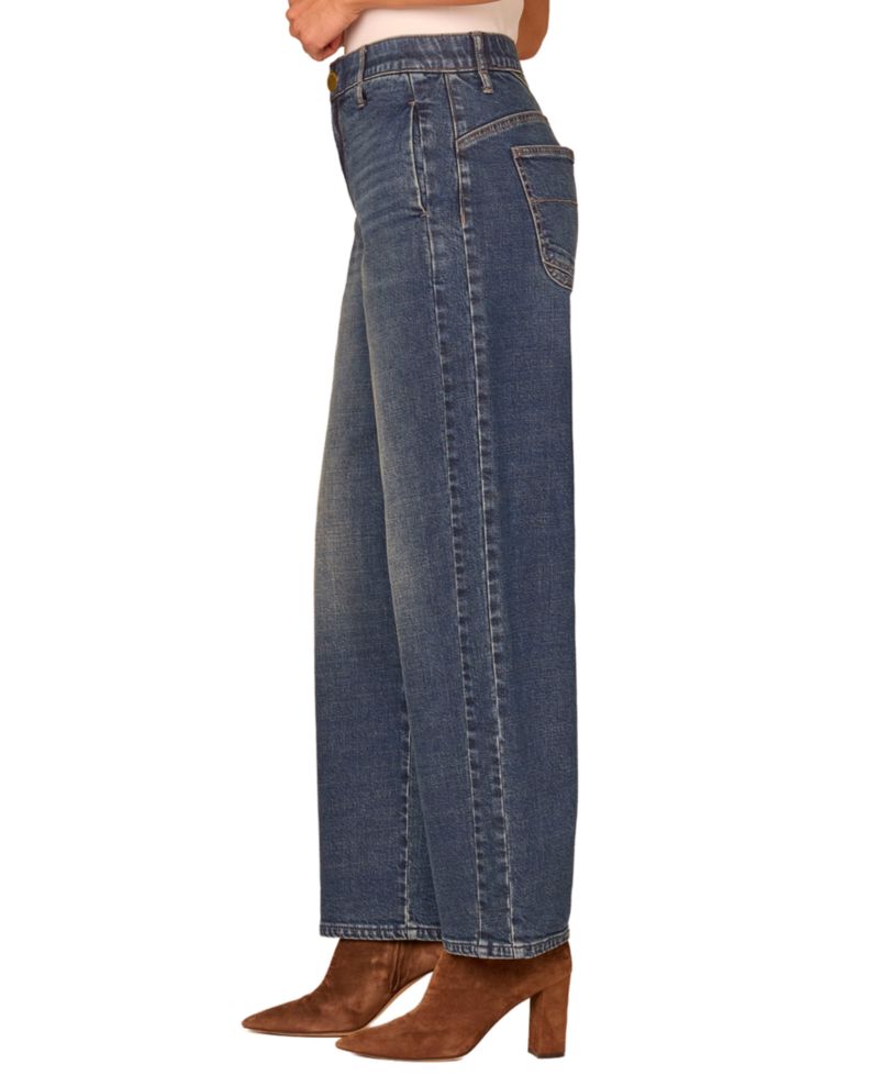 Petite "Ab"solution High-Rise Barrel-Leg Jeans
