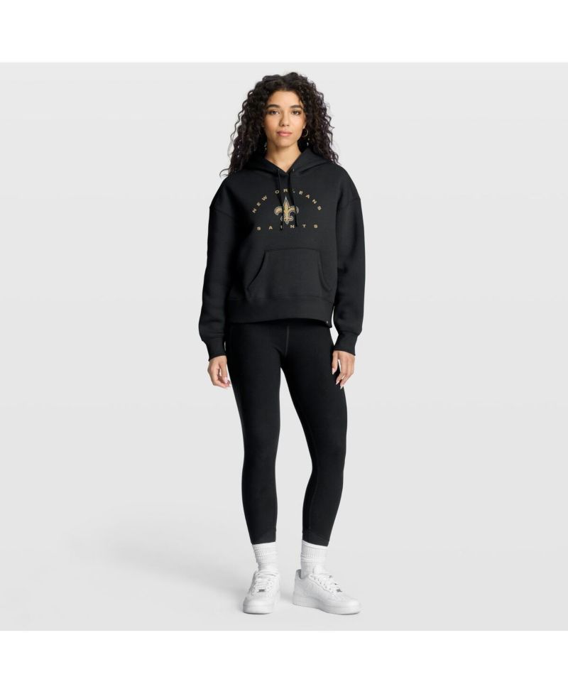 Women's Black New Orleans Saints Eligible Receiver Legacy Pullover Hoodie