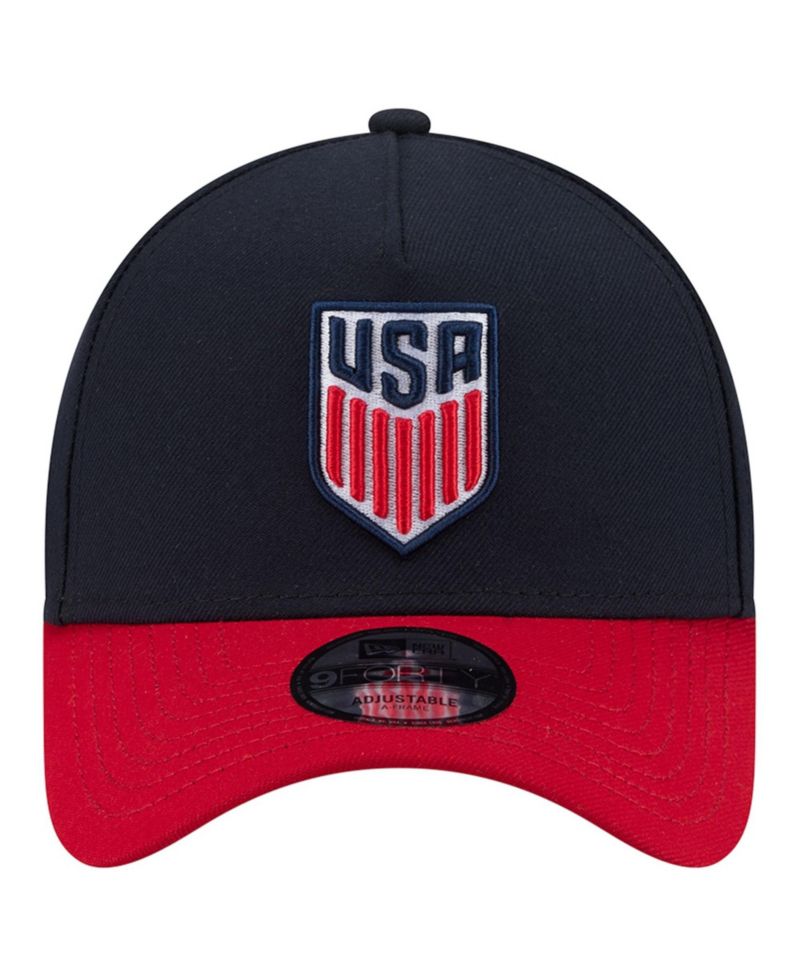 Men's Navy/Red USMNT A-Frame 9FORTY Adjustable Hat