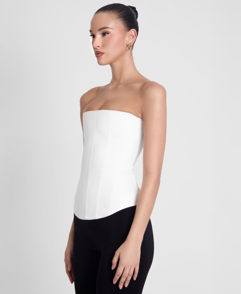 Women's Sphynx Satin Corset Top