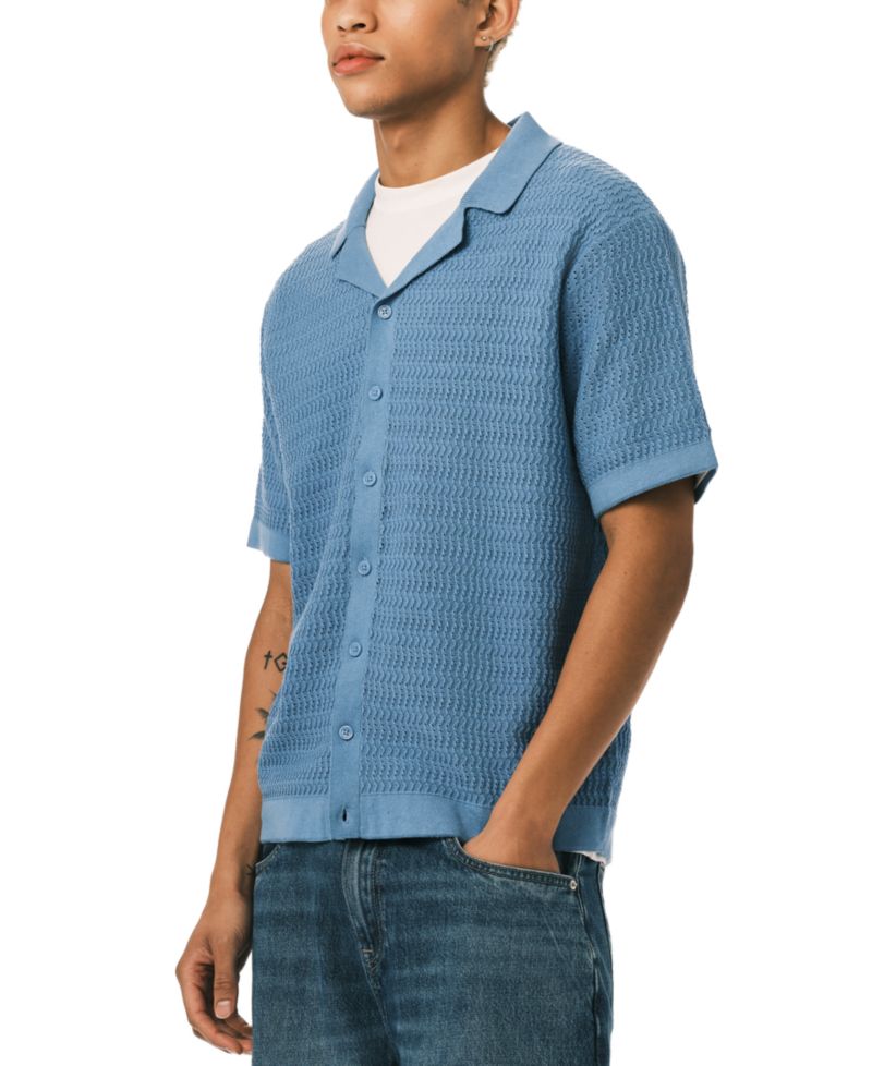 Men's Waldir Short-Sleeve Collared Shirt
