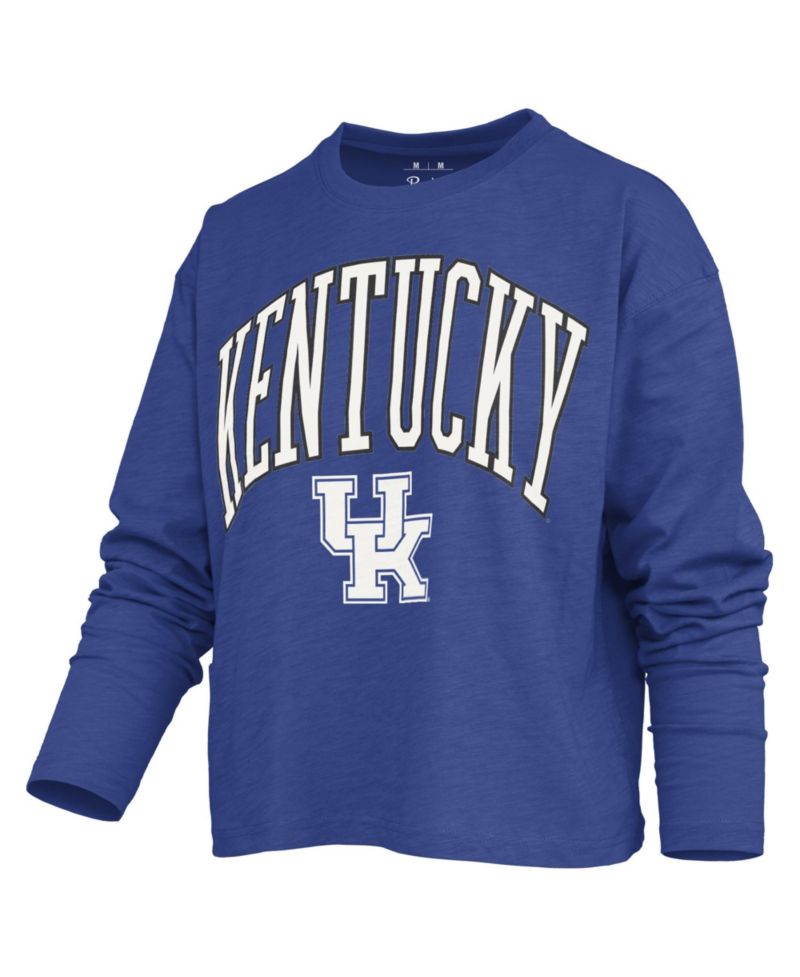 Women's Motley Long-Sleeve Boxy-Fit Burnout Crewneck T-Shirt