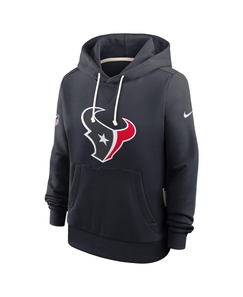 Women's Navy Houston Texans Sideline Standard Issue Initial Home Dri-FIT Hoodie