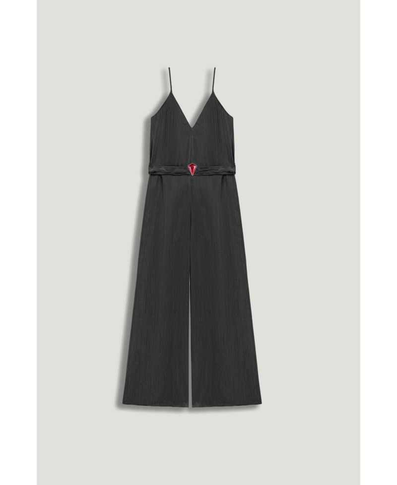 Women's V-Neck Spaghetti Strap Jumpsuit