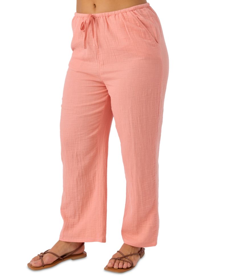Women's Brenda Pull-On Cotton Crinkle Pants