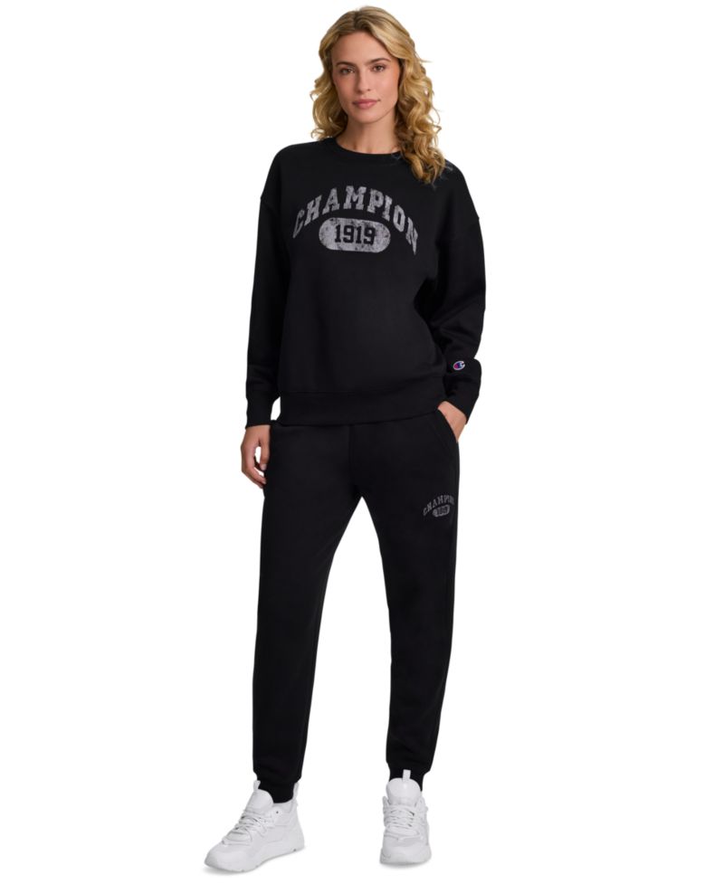 Women's Powerblend Fleece Graphic-Print Sweatpants