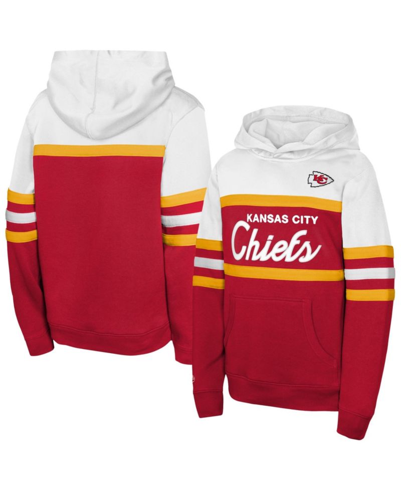 Big Boys and Girls Red Kansas City Chiefs Head Coach Hoodie