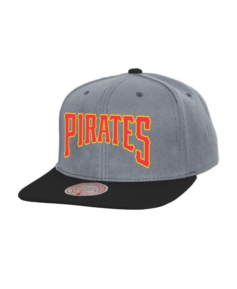 Men's Gray Pittsburgh Pirates Cooperstown Collection Basic Flip Snapback Hat