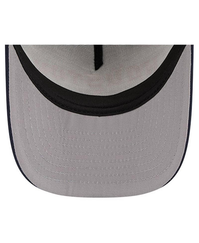 Men's Navy Houston Astros Vintage Arched Foam Front 9FIFTY A-Frame Adjustable Trucker Hat