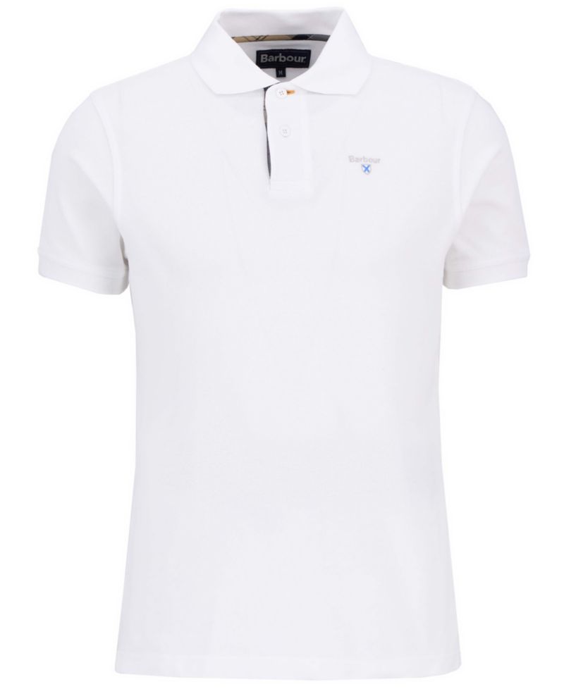 Men's Tartan Pique Short-Sleeve Polo Shirt