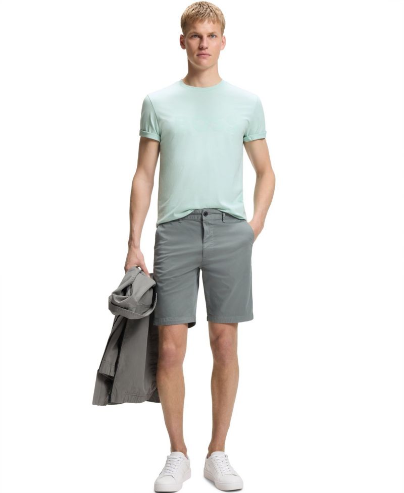 Men's Cotton-Jersey Large Logo Print T-Shirt