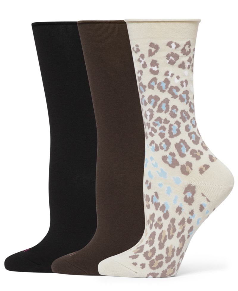 Women's Roll Top Socks 3-Pack U6487MP