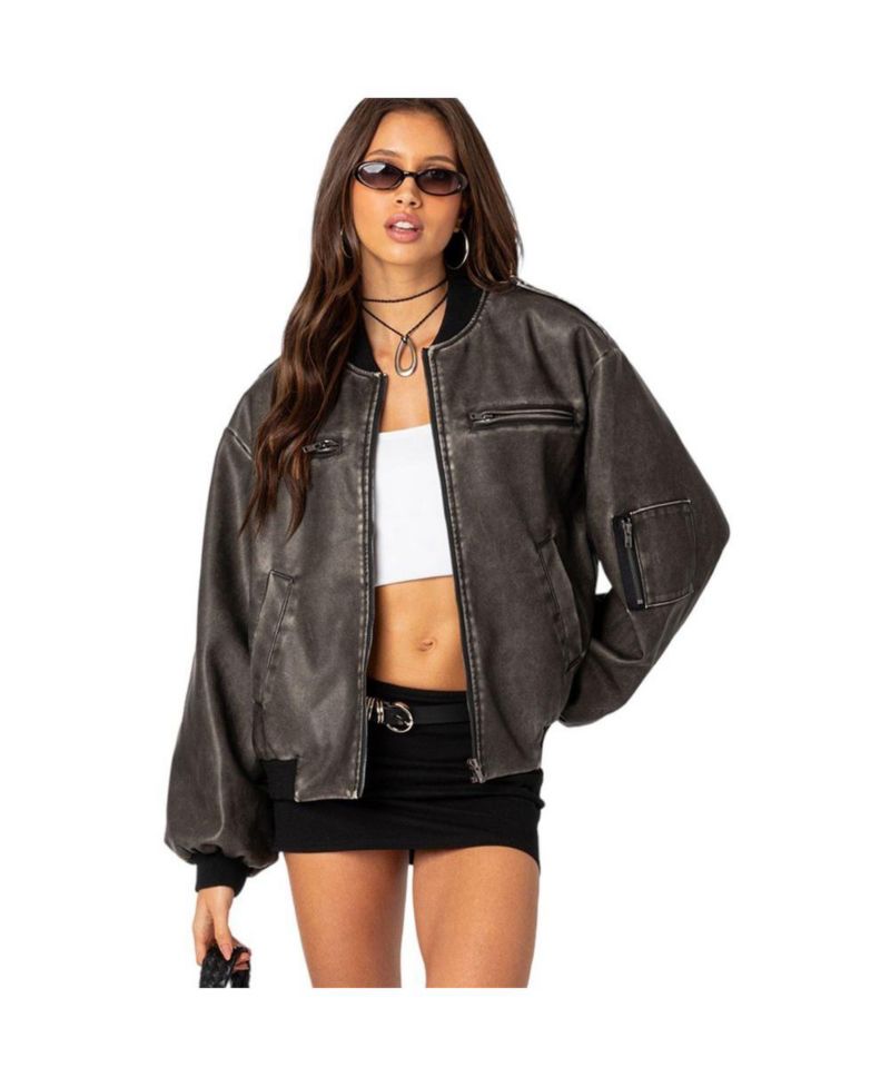 Women's Vava washed bomber jacket