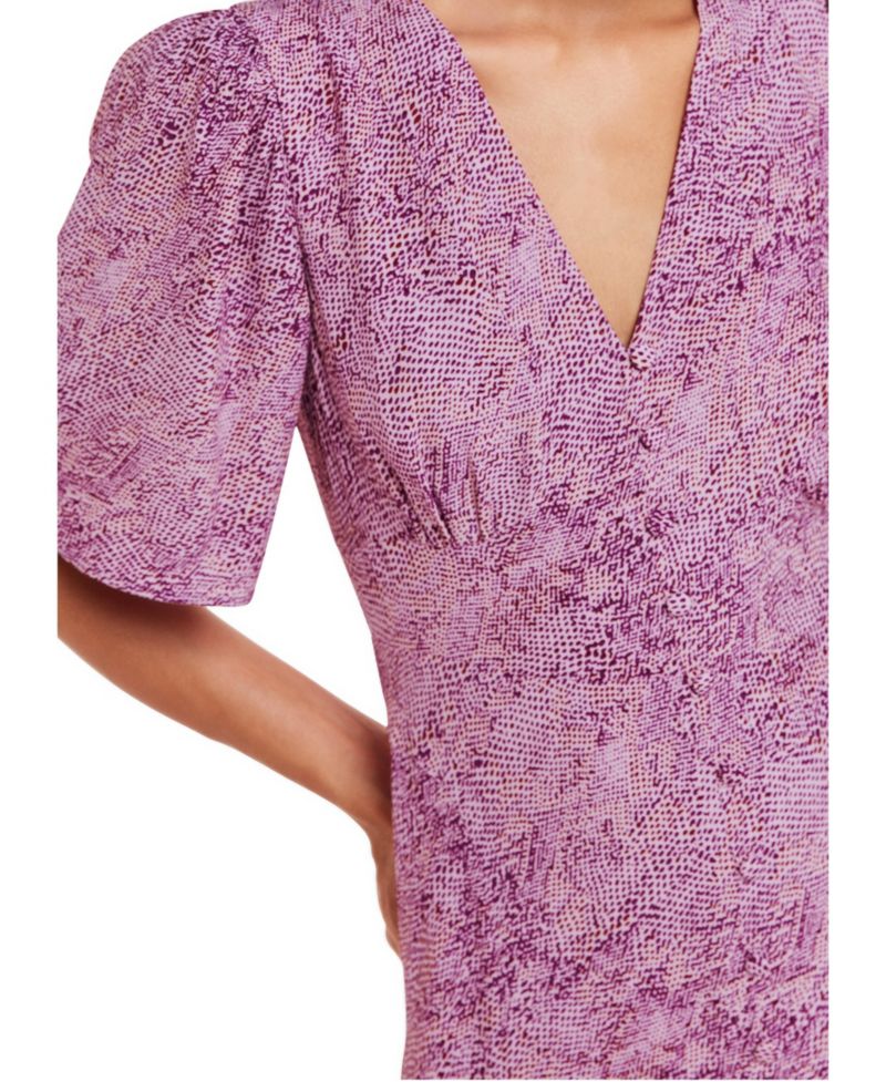 Women's Diagonal Snake Midi Dress