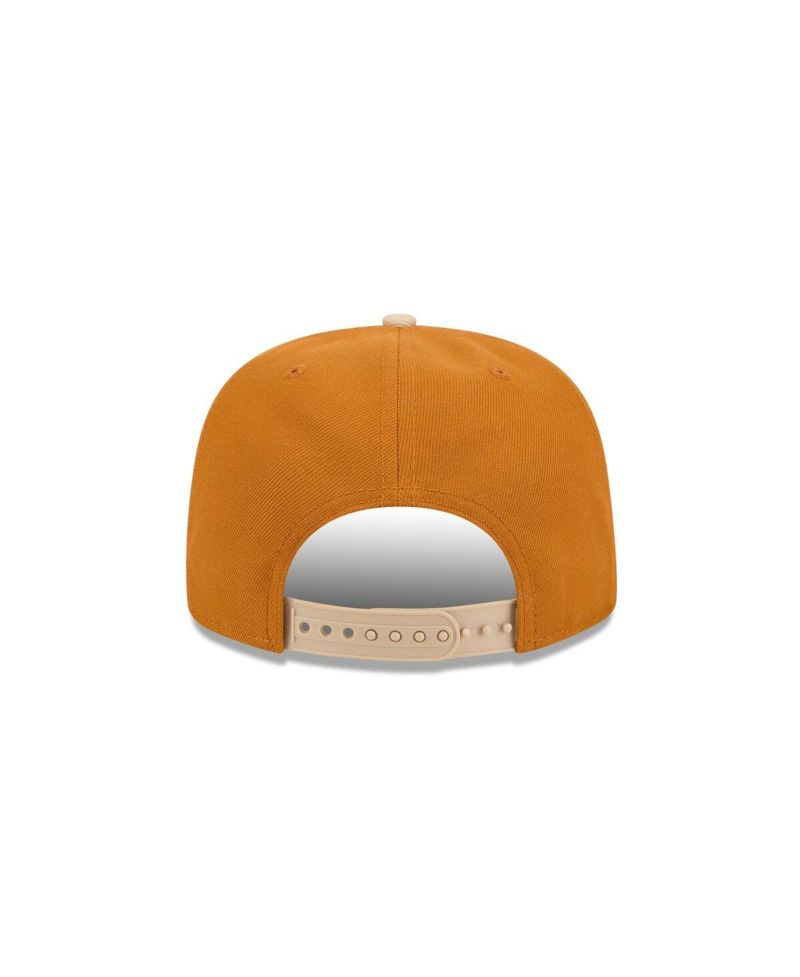 Men's Brown/Light Beige Dallas Cowboys Two-Tone Color Pack A-Frame 9FIFTY Snapback Hat