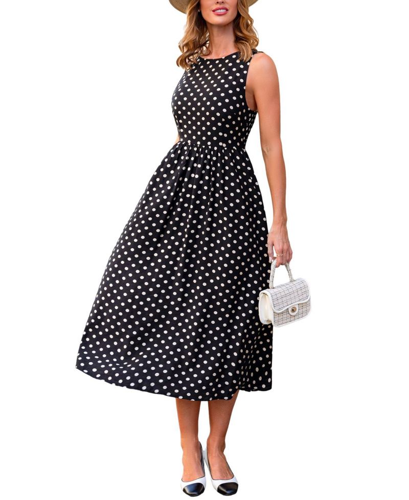 Women's Try Me Polka Dot Maxi Beach Dress