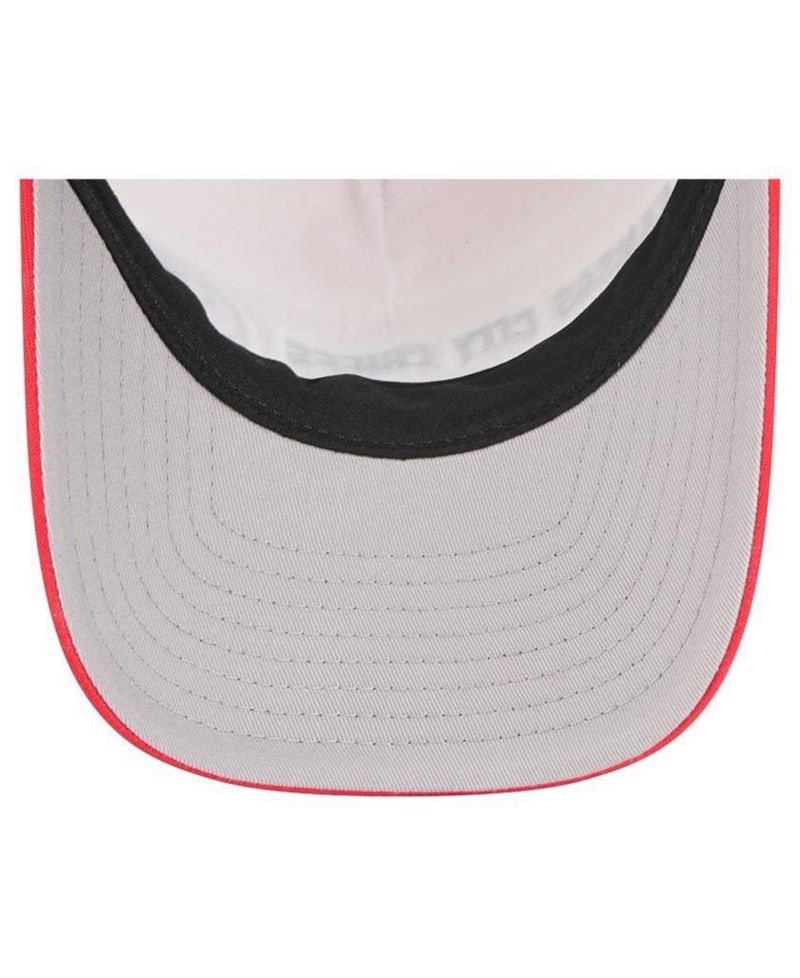 Men's Red Kansas City Chiefs Linear A-Frame 9FORTY Adjustable Hat