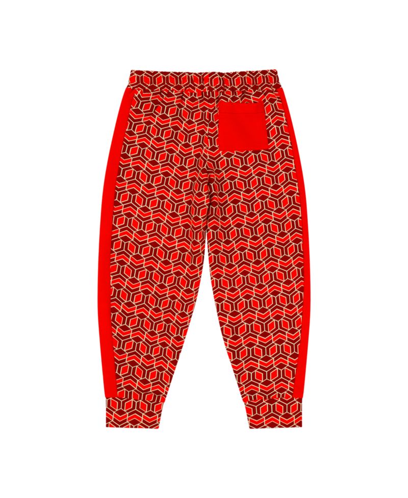 Boys Crewneck Sweatshirt and Jogger Pants Set - Red Multicolor