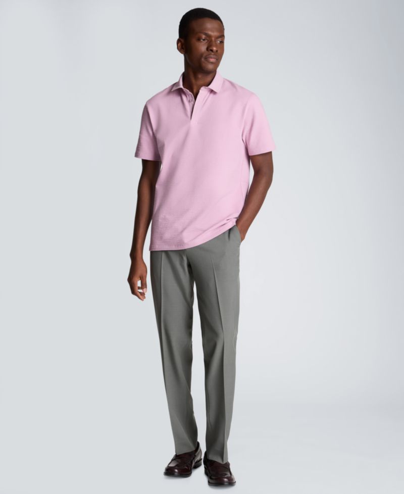 Men's Seersucker Classic-Fit Polo Shirt
