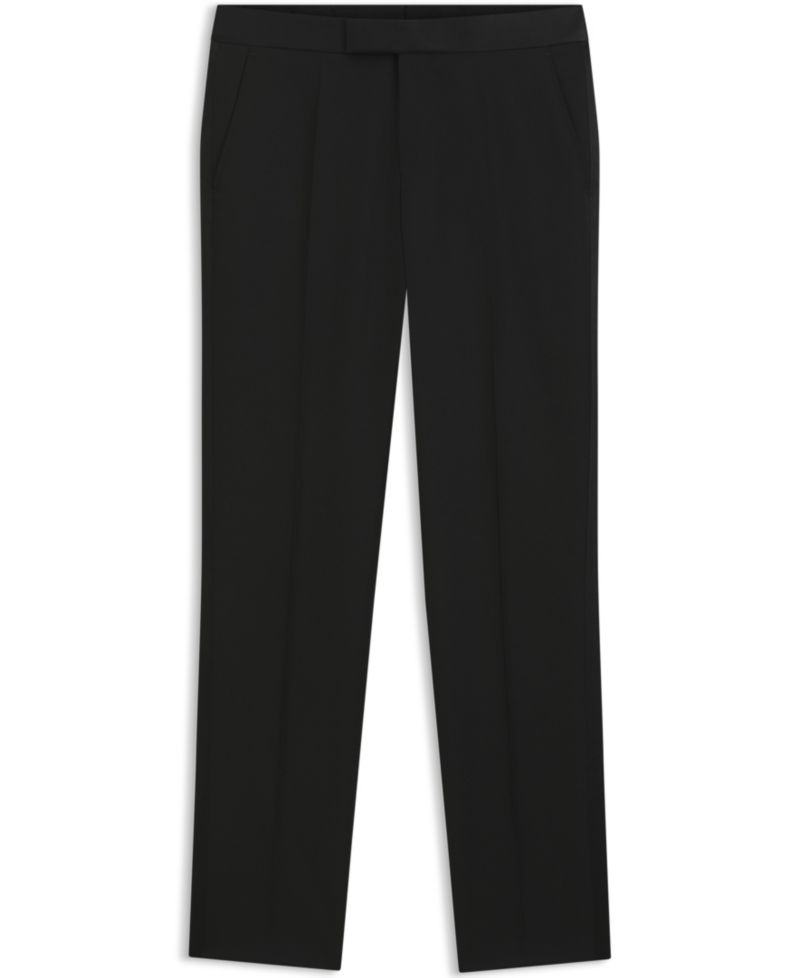 BOSS by Men's Wool Slim-Fit Tuxedo Pants