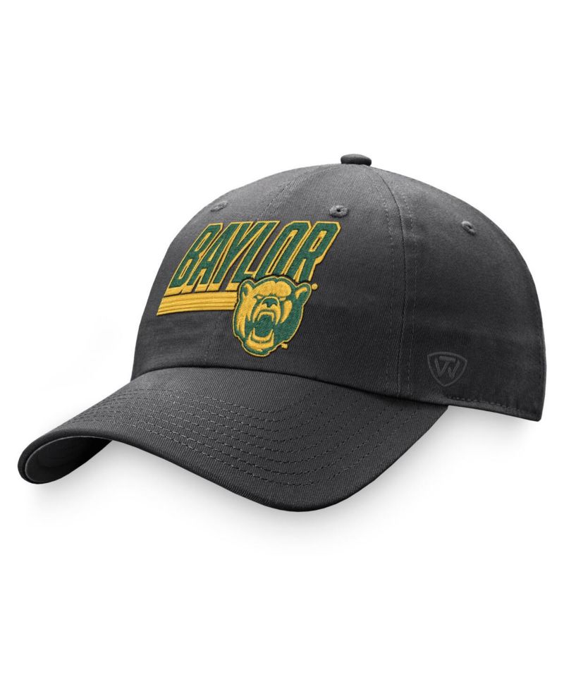 Men's Charcoal Baylor Bears Slice Adjustable Hat