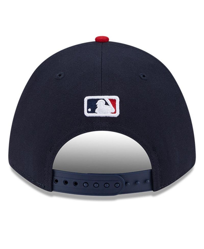 Men's Navy Cleveland Guardians Player Replica 9FORTY Adjustable Hat