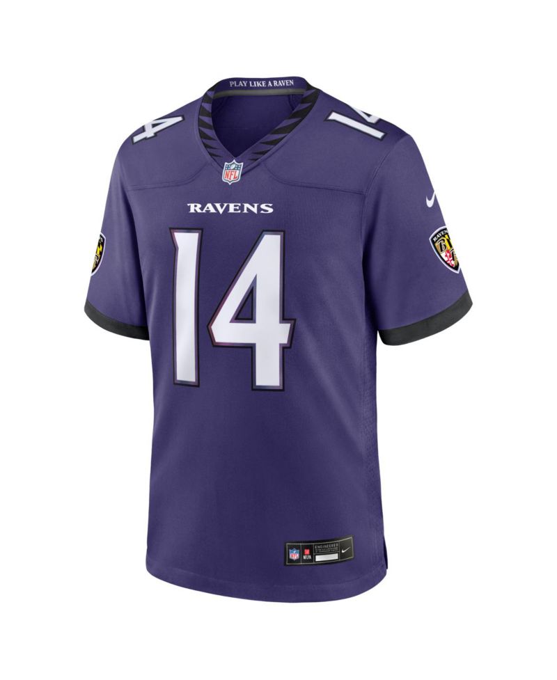 Men's Kyle Hamilton Purple Baltimore Ravens Team Game Jersey