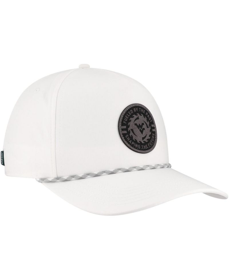 Men's White West Virginia Mountaineers Built on Bravery Caddy Adjustable Hat