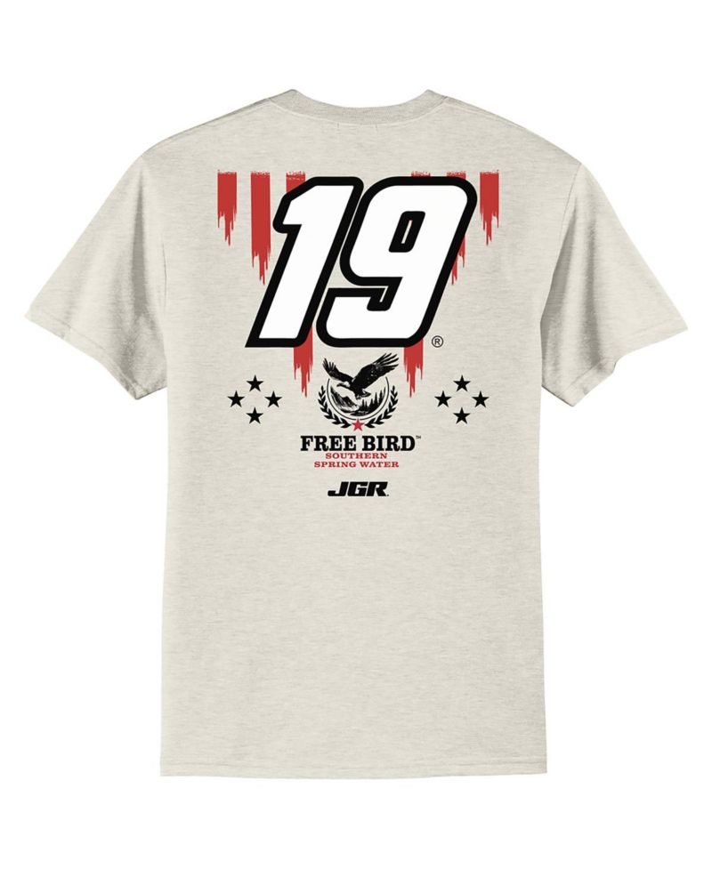 Men's Oatmeal Chase Briscoe 19 Free Bird Southern Spring Water Car T-Shirt