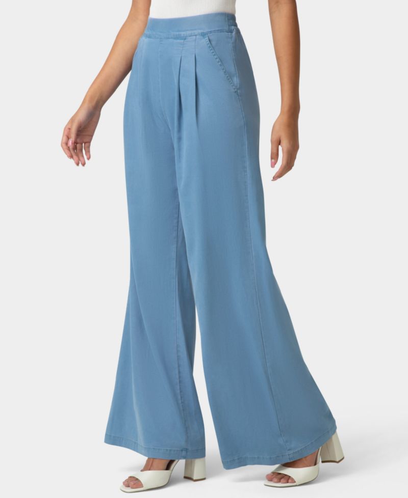 Women's Fluid Denim Palazzo Pant