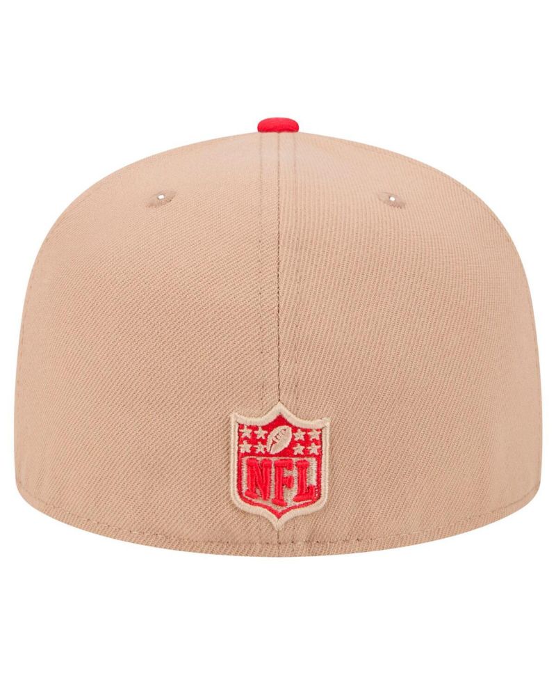 Men's Tan Kansas City Chiefs Logo Main 59FIFTY Fitted Hat