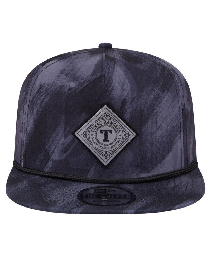 Men's Navy Texas Rangers Printed Golfer Snapback Hat
