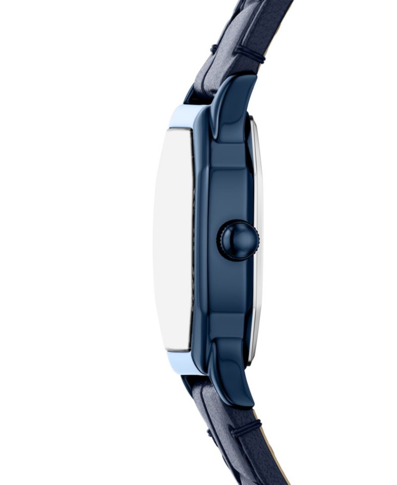 Women's Harlow Three-Hand Navy Leather Watch 27mm