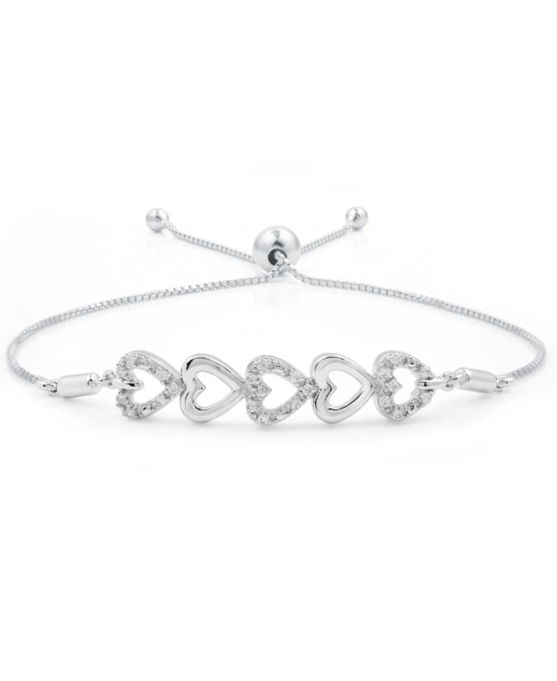 Diamond Bracelet (1/6 ct. t.w.) in Sterling Silver