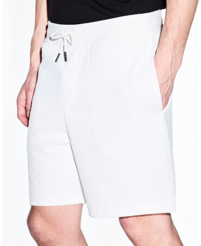 Men's Jacquard Allover Logo Fleece Short