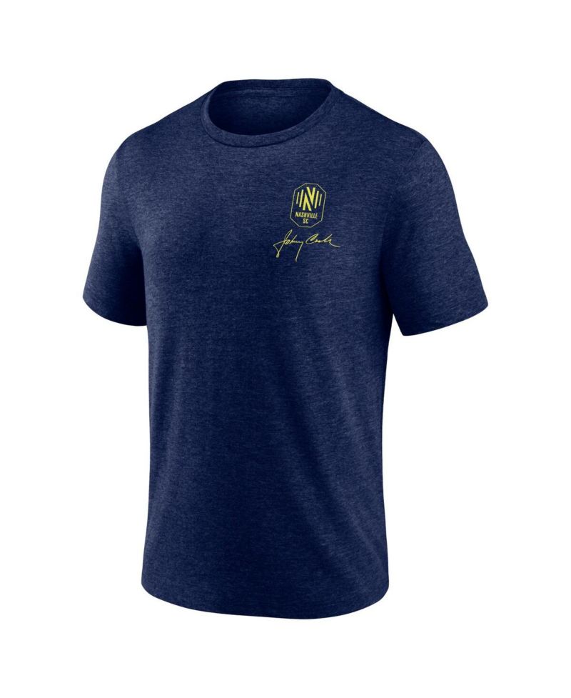 Men's Heather Navy Nashville SC x Johnny Cash Oval T-shirt