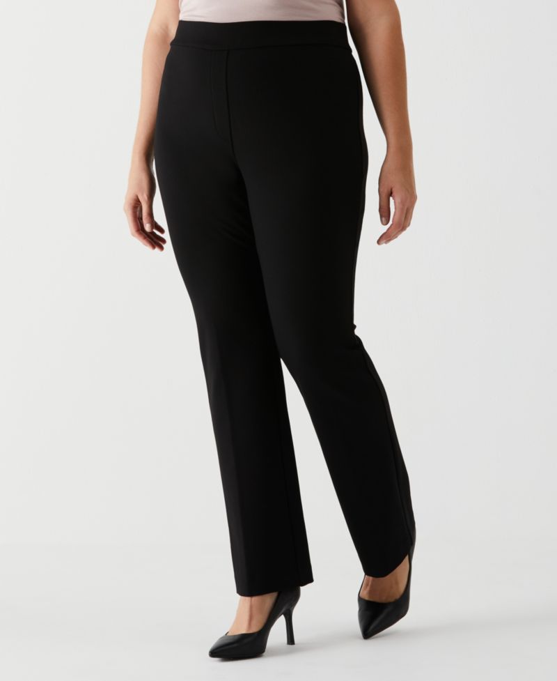 Plus Size Boot Cut Pull-on Pants