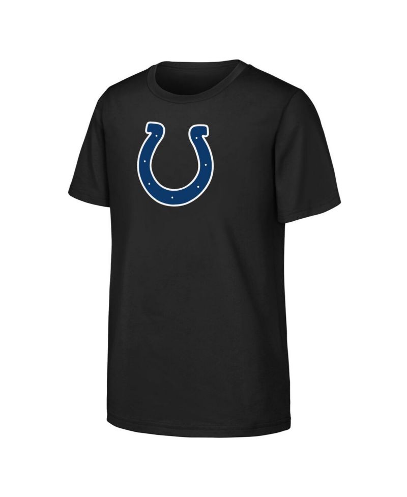 Big Boys and Girls Black Indianapolis Colts Primary Logo T-Shirt