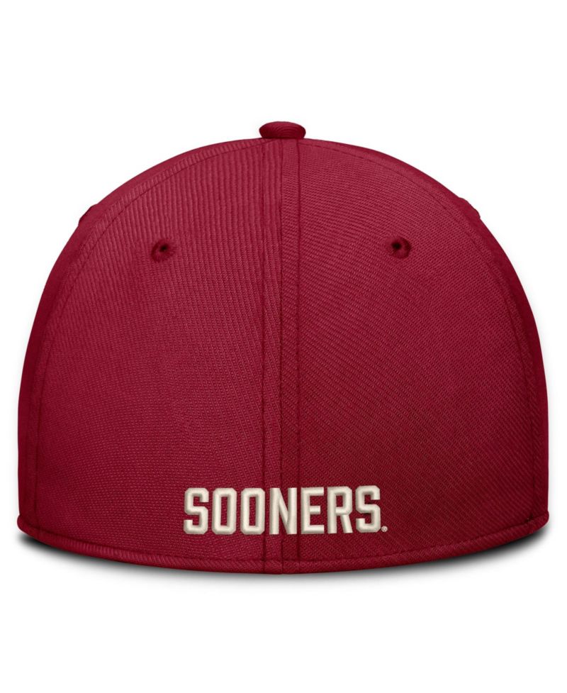 Men's Crimson Oklahoma Sooners Dri-FIT Vintage Rise Swooshflex Flex Hat