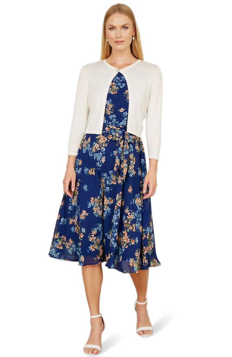 Women's Diamante Button Cropped Cardigan