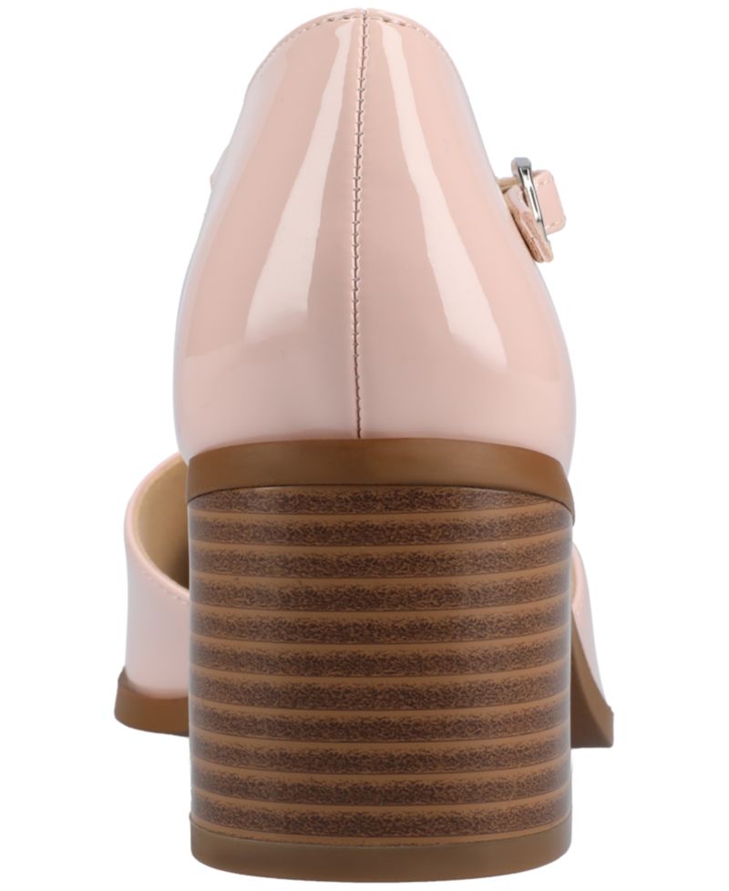 Women's Evangeline Block Heel Square Toe Pumps