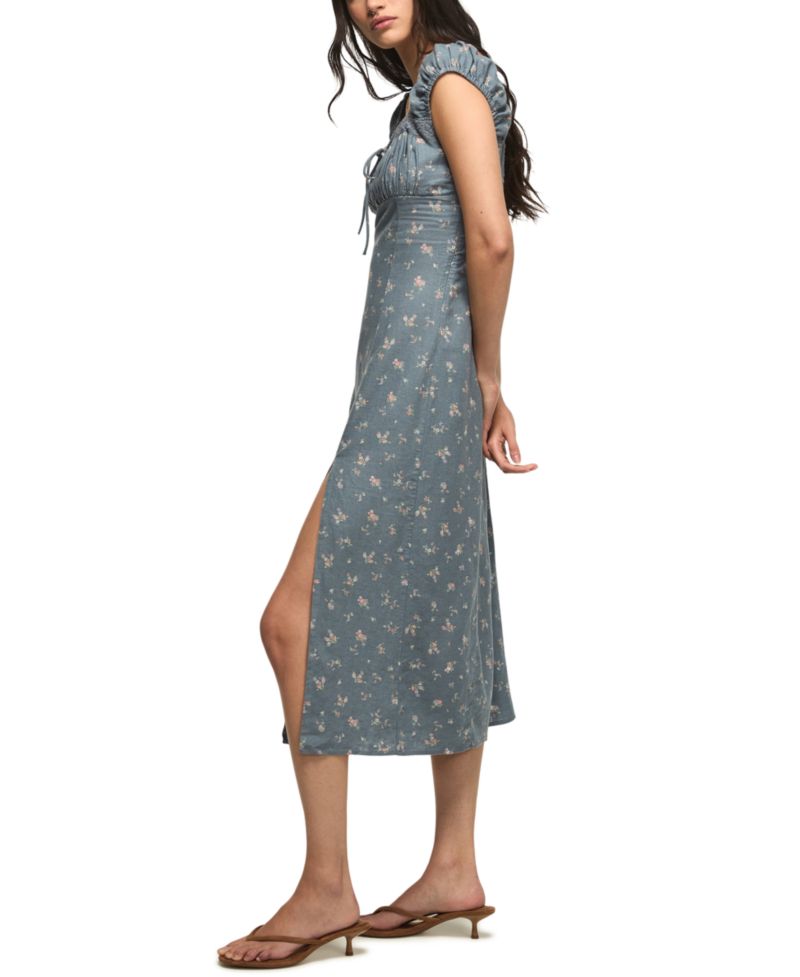 Women's Sweetheart Cap-Sleeve Midi Slip Dress