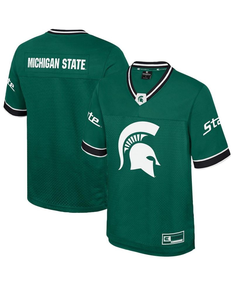 Men's Green Michigan State Spartans Nothing But The Hits Football Jersey