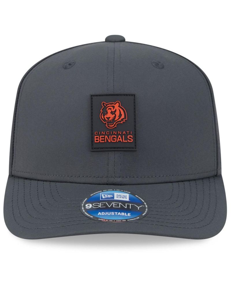 Men's Charcoal Cincinnati Bengals 2025 Sideline Cold Weather 9SEVENTY Adjustable Hat
